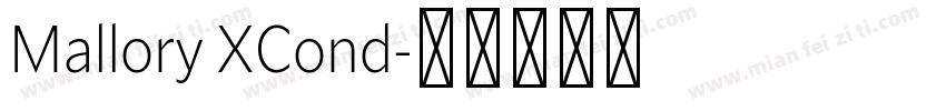 Mallory XCond字体转换